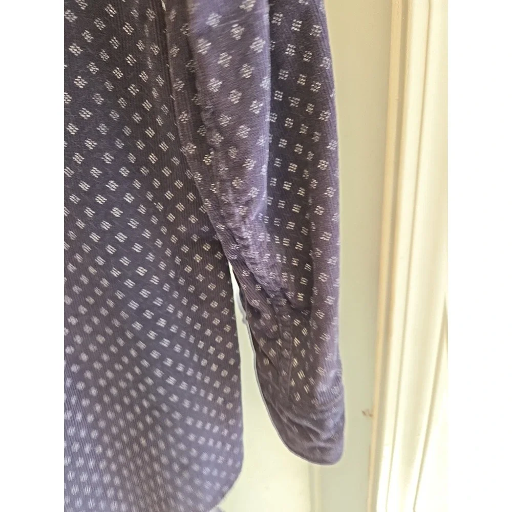 Vtg Northwest Territory Men Shirt XL Blue 100%‎ Cotton Retro Diamond Pattern